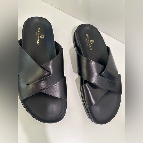BRUNO MAGLI  Bologna Slide Sandal - Black size 39! NEW - Picture 4 of 9